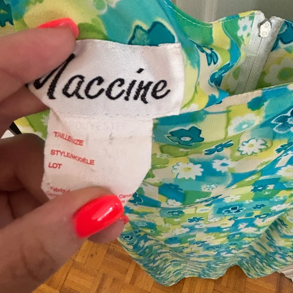 vintage Midi / maxi dress floral print - Picture 6 of 6